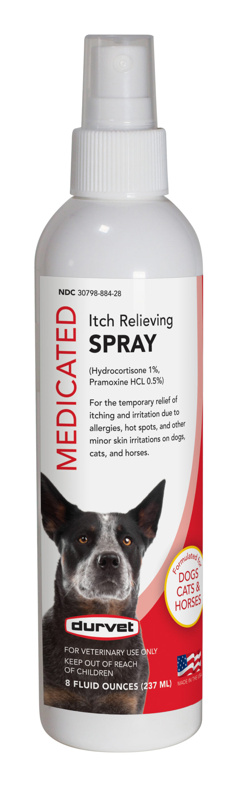 Durvet Medicated Itch relieving spray 8oz