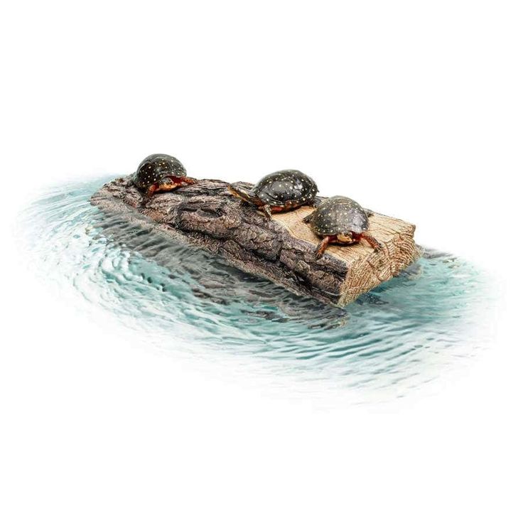 Zilla log landing floating basking platform for aquatic animals