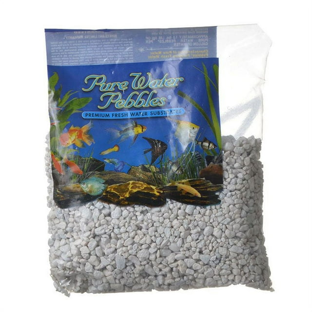 Pure water pebbles premium freshwater substrates 5lbs Snow white